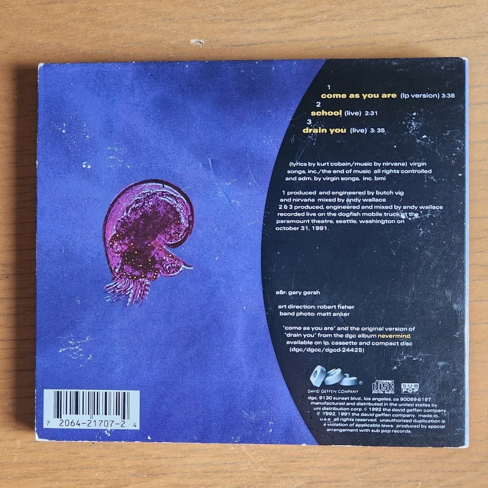 Nirvana "In Utero", "Come As You Are" - 1990s CDs (Lot of 2) - Picture 3 of 9